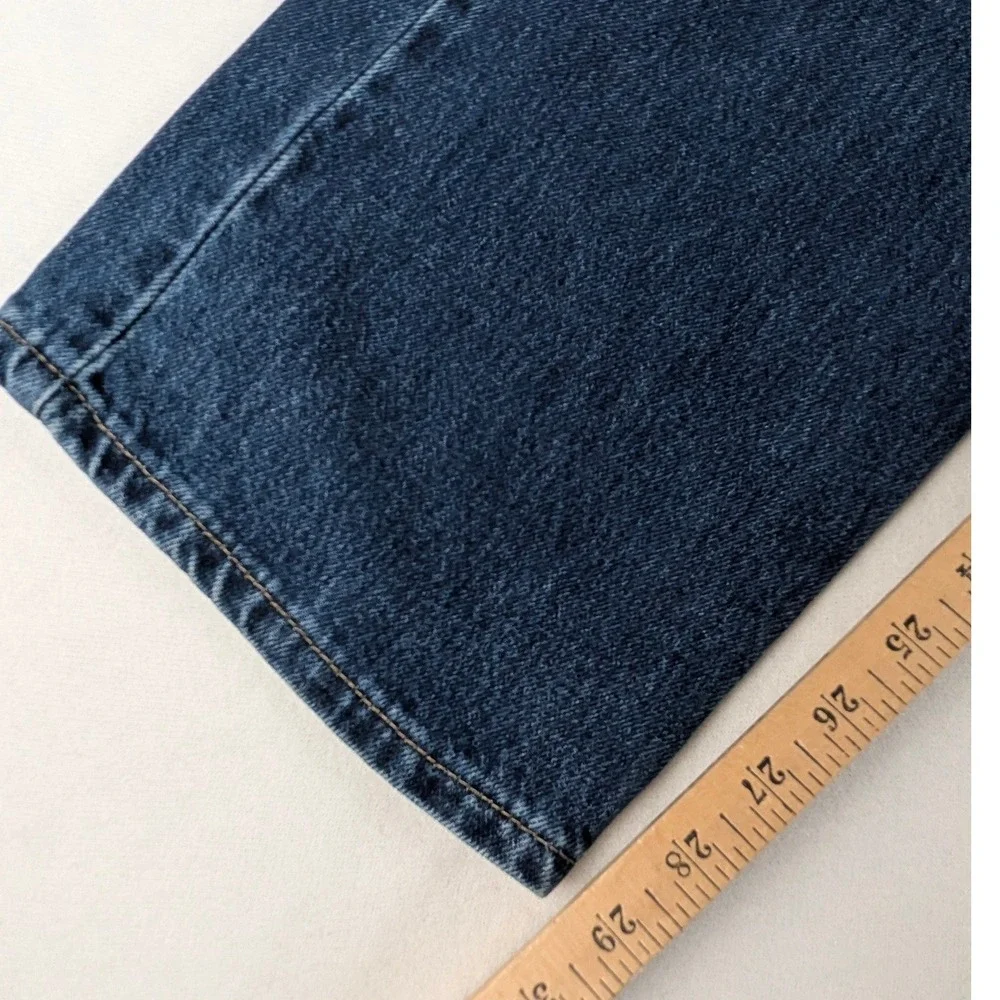Levi's 505 Mens Reg Fit Y2K Straight Leg Jeans Blue Medium Wash W36 L30 USA Made